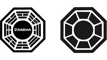 hume vs. Dharma logo comparison